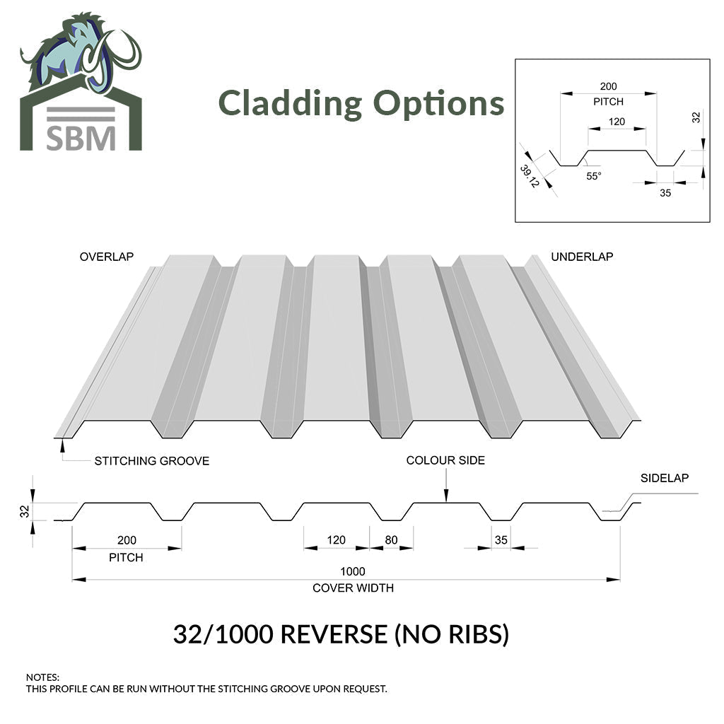 34/1000 - 0.7mm Plastisol Coated Roof Sheet